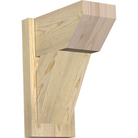 Ekena Millwork Traditional Slat Rough Sawn Outlooker, Douglas Fir, 8"W x 14"D x 18"H OUT08X14X18TRA06RDF